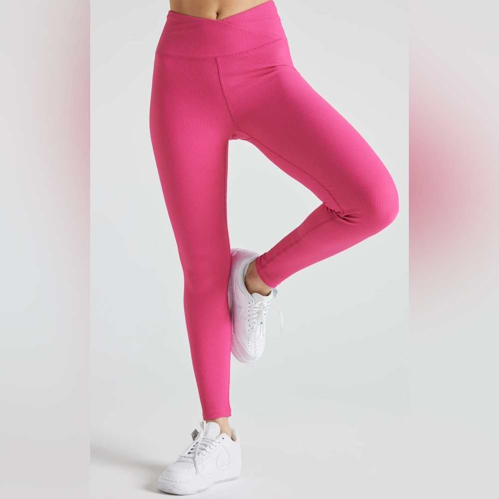 ANNA & AVA Ribbed Crossover Leggings NWT